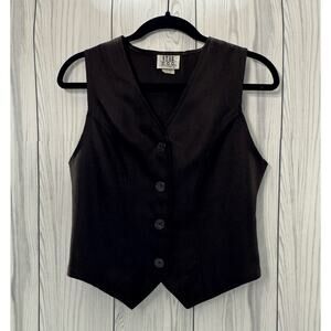 Vintage STAR C.C.C. Womens Medium Brown Button-Up Vest Made in USA